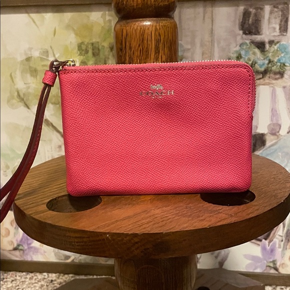 Coach Handbags - Coach Hot Pink Wristlet